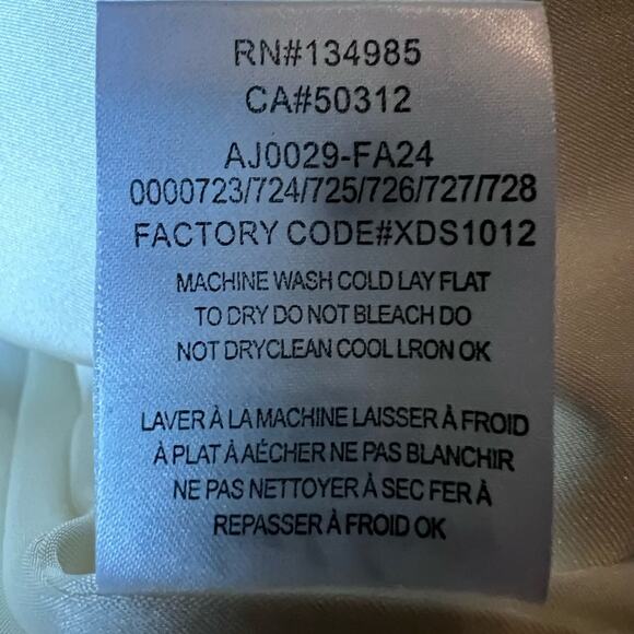 RARE For Love & Lemons Cream Floral Quilted Marlee Cropped Puffer Jacket - XL - Picture 13 of 13